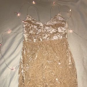 Crushed velvet petal dress *brand new never worn